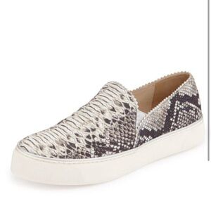 Stuart Weitzman Nugget Snake Skin Slip On Sneakers size 8.5